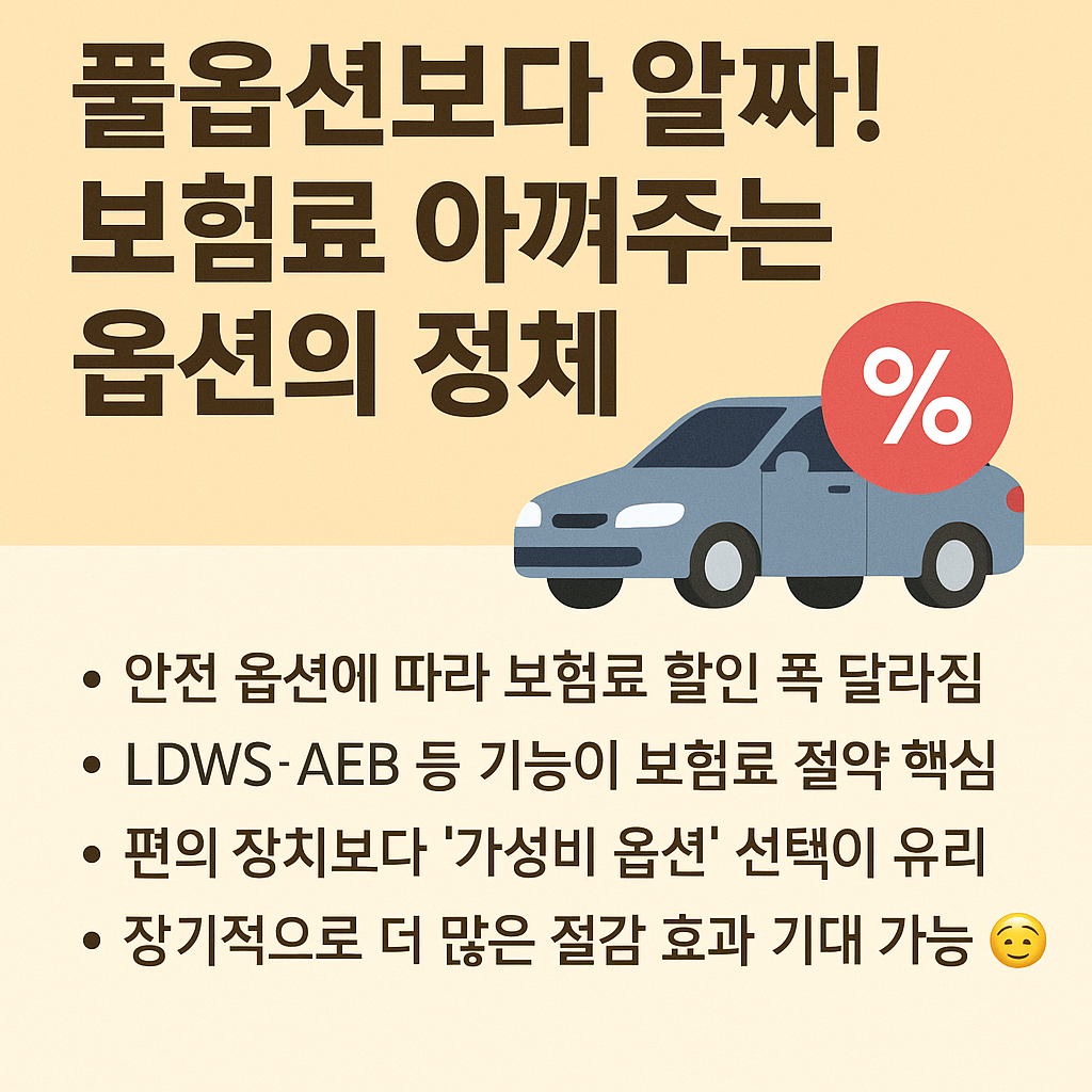 보험료 아껴주는 옵션의 정체