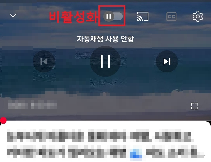 자동 재생 버튼 왼쪽으로 옮겨짐