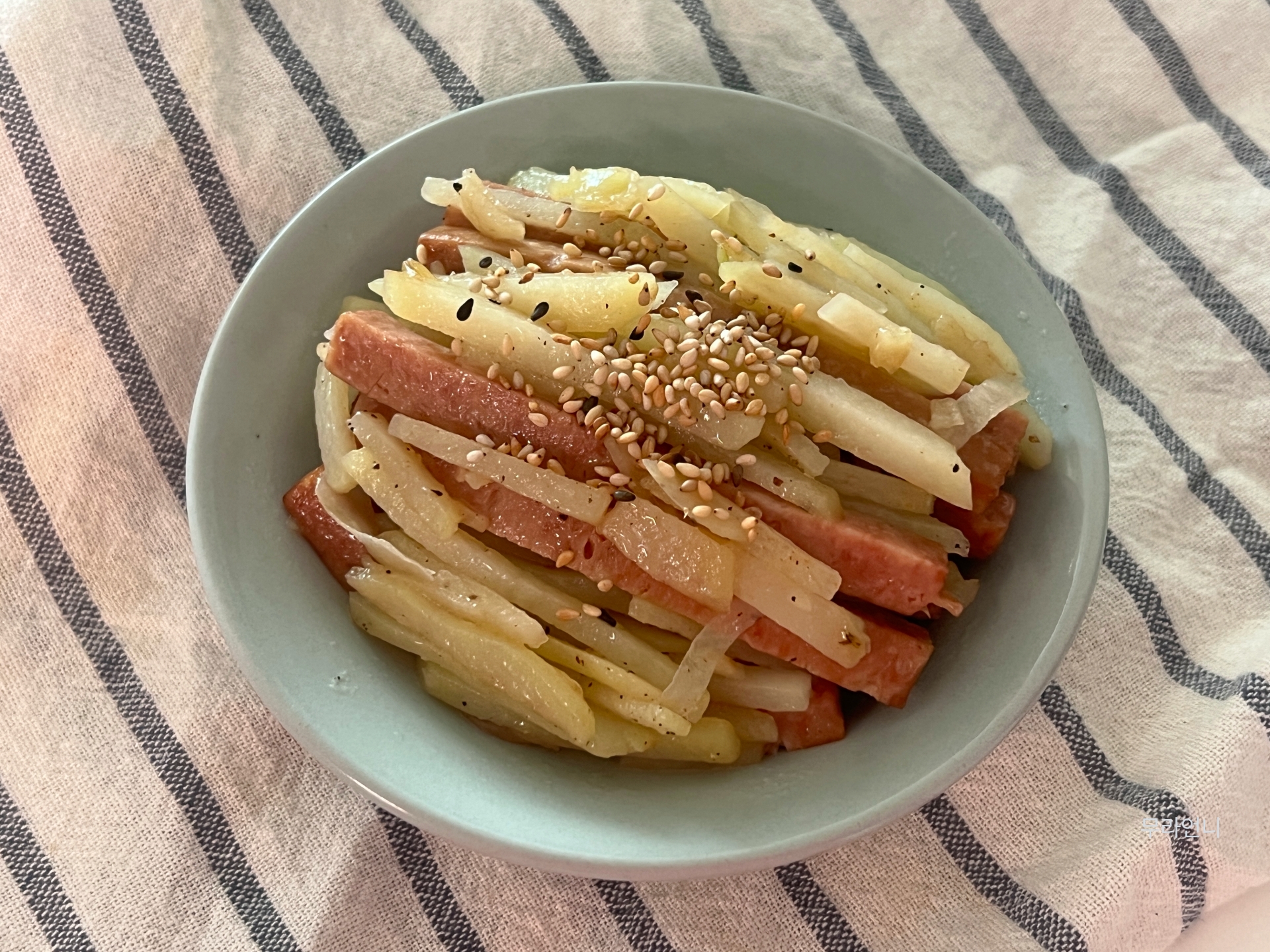 햄감자볶음 완성사진