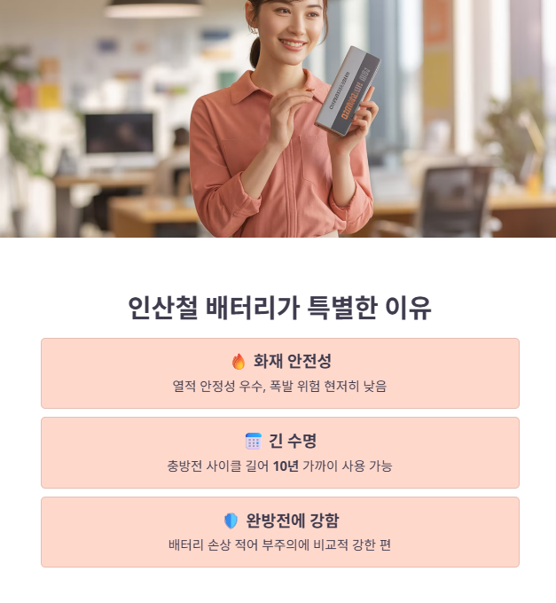 인산철 배터리의 안전성과 효율