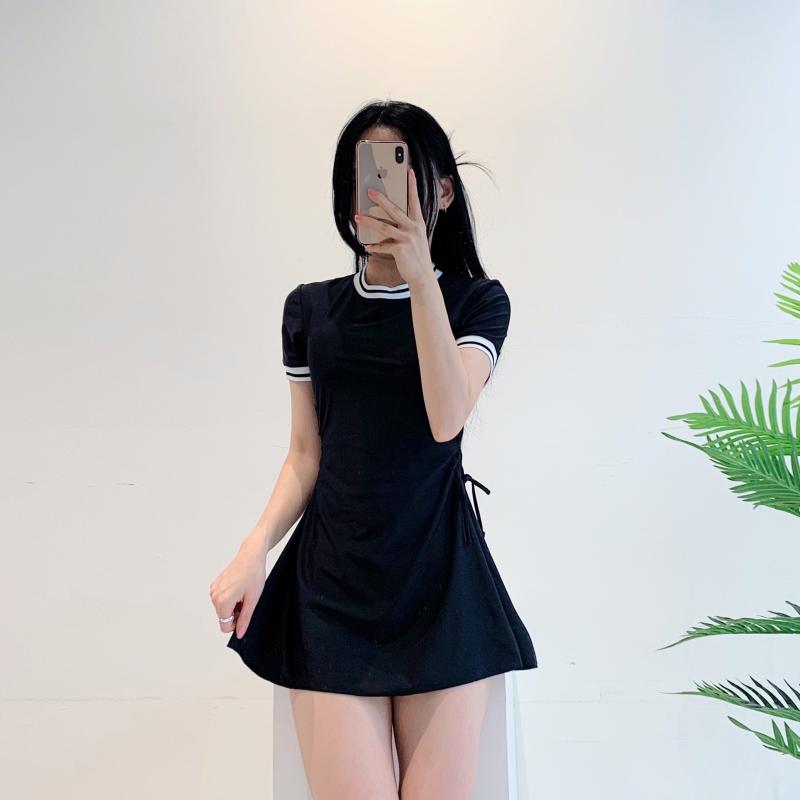 반팔원피스수영복 체형커버수영복 유교걸수영복