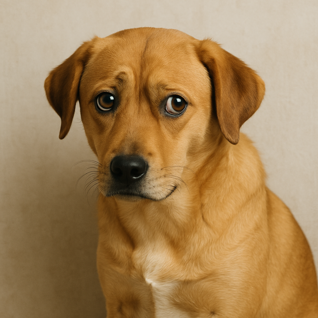 눈치 보는 강아지