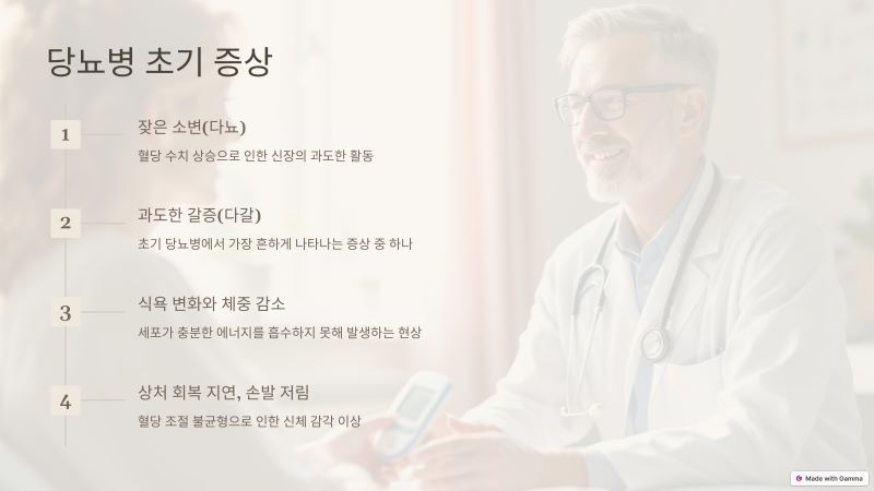 당뇨병 초기 증상