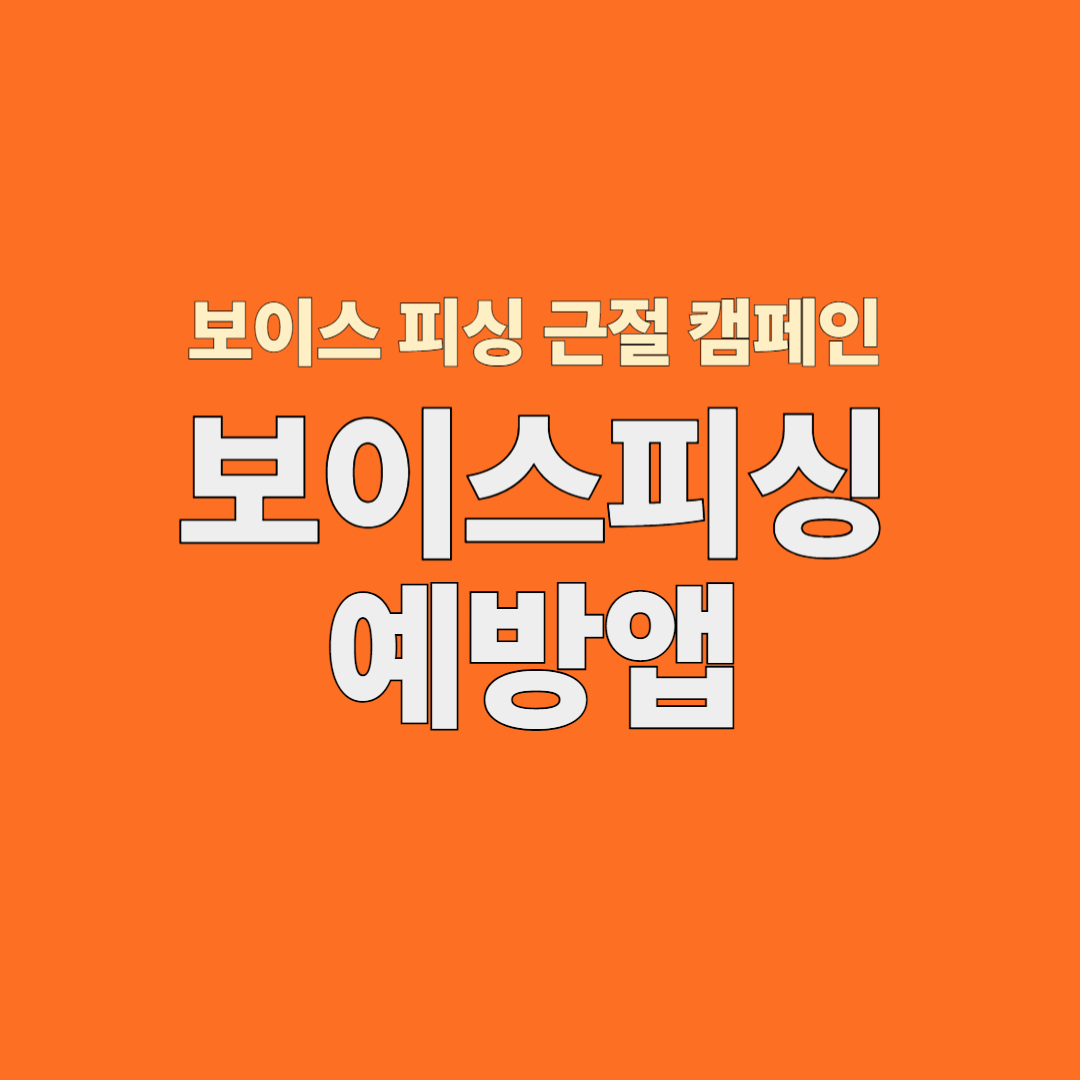 보이스피싱 예방앱 설명 제목