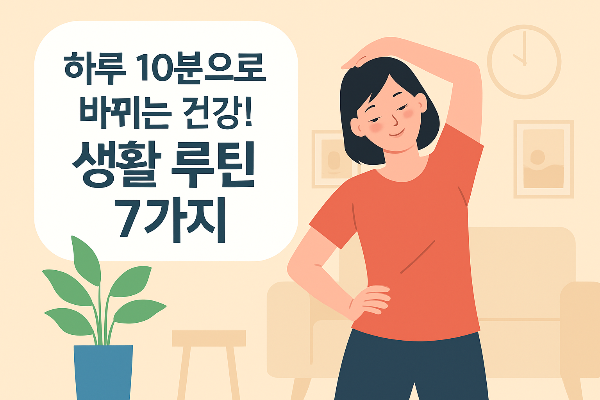 건강 생활 루틴 7가지