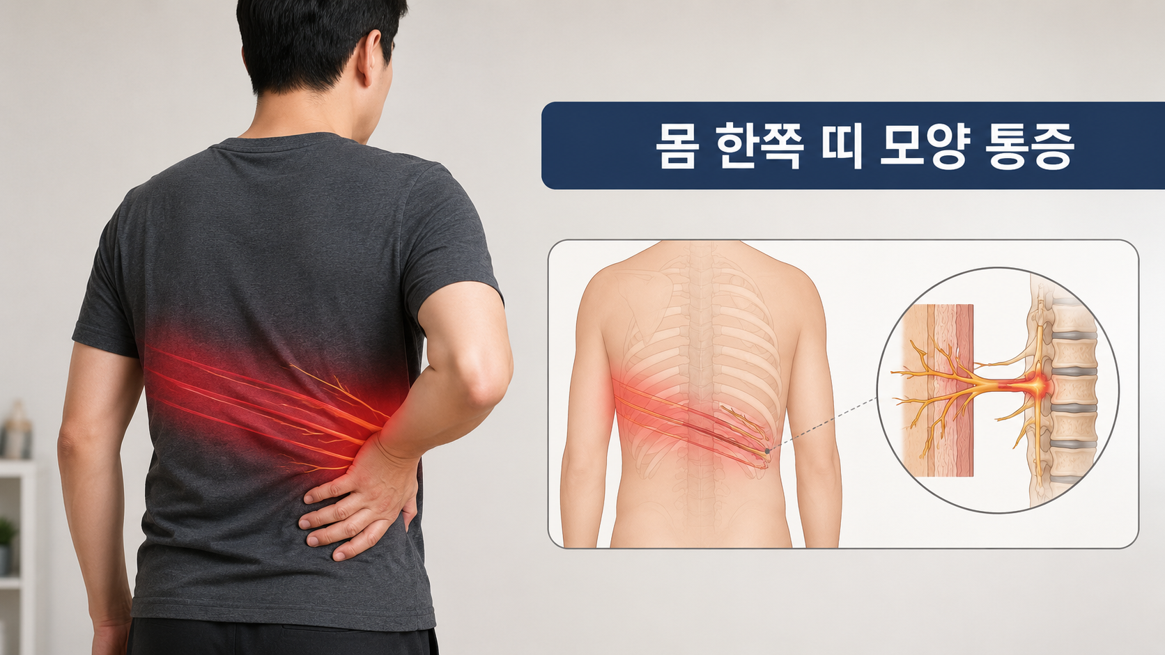 대상포진 초기증상 물집 나기 전 신호 몸 한쪽 통증 저림 7가지
