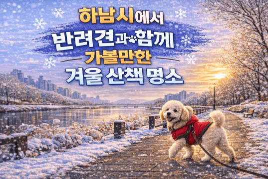 하남 반려견 겨울 나들이 명소, 강아지와 함께 산책하기 좋은 곳 추천