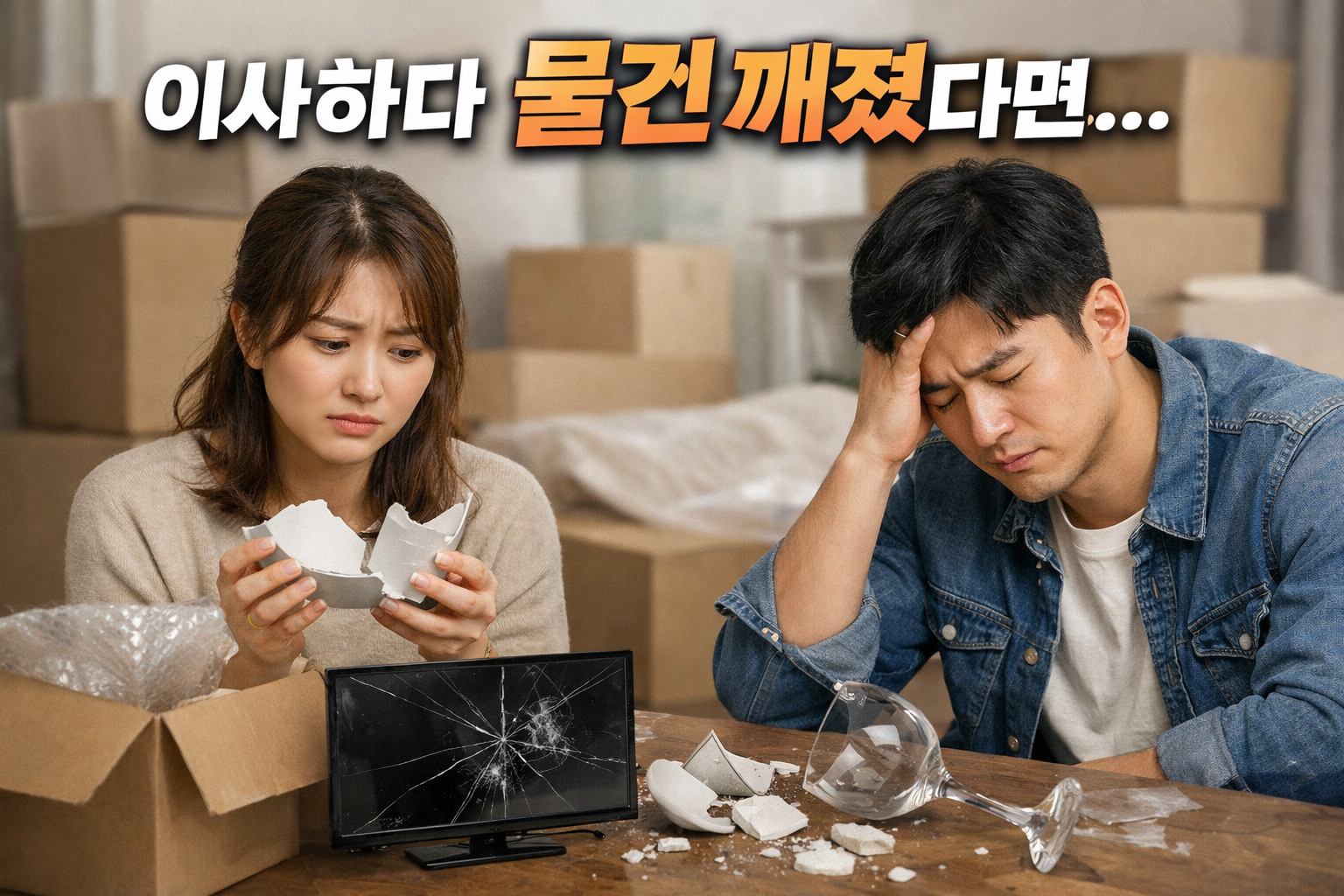이사하다 물건 깨졌다면