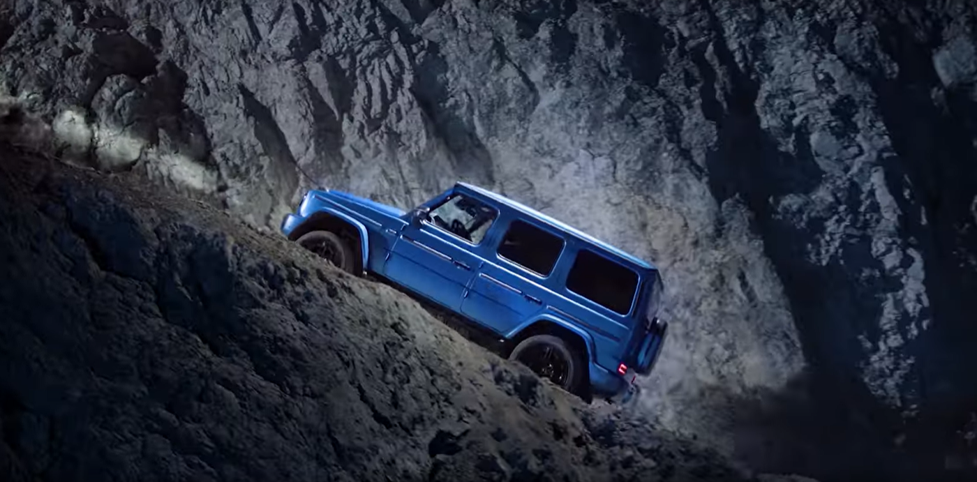 벤츠 지바겐 전기차 오르막