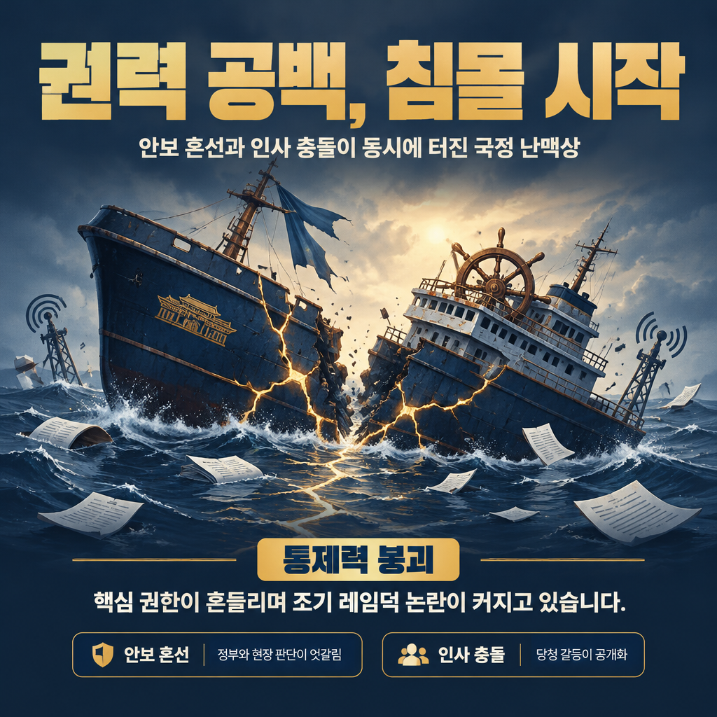 권력 공백, 침몰 시작