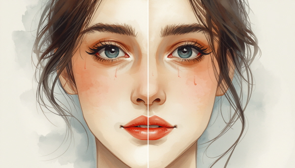 ENFJ는 쉽게 관계를 포기하지 않습니다. 그래서 상처를 받아도 교류를 완전히 끊기보다는, 겉으로는 예의를 유지하면서 안쪽 문을 닫는 방식을 택할 수 있습니다에 관한 그림입니다