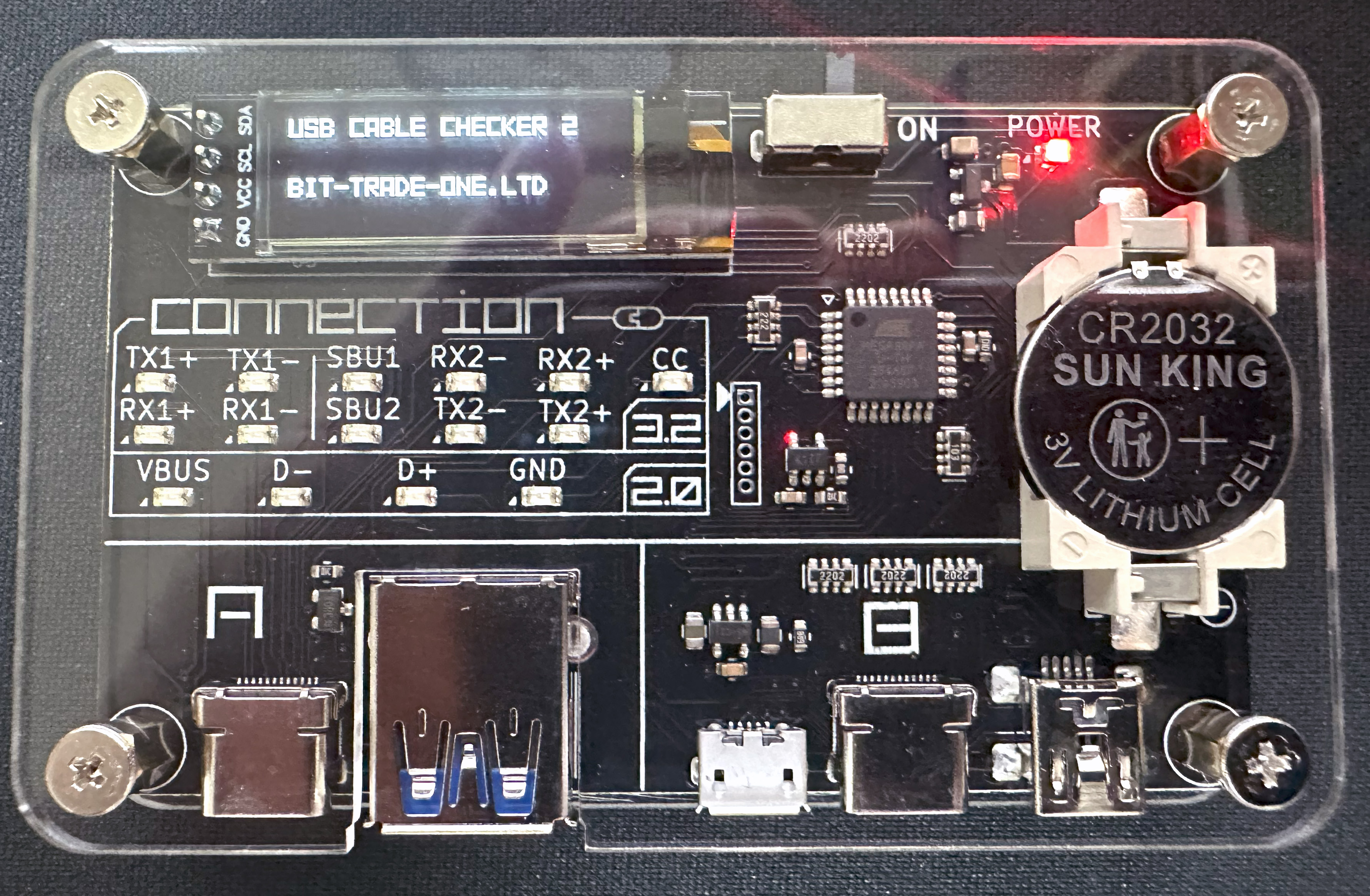 USB CABLE CHECKER 2 (ADUSBCIM) Front