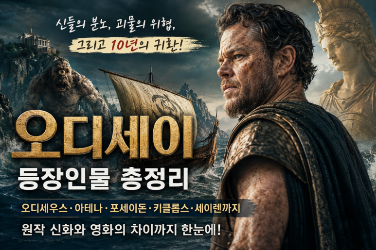 영화 오디세이 등장인물&middot;괴물 총정리｜원작 신화와 실제 이야기는?