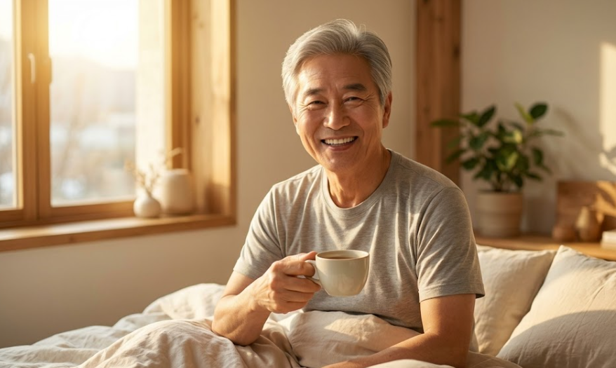 전립선 비대증 예방으로 행복한 아침을 맞이하는 시니어