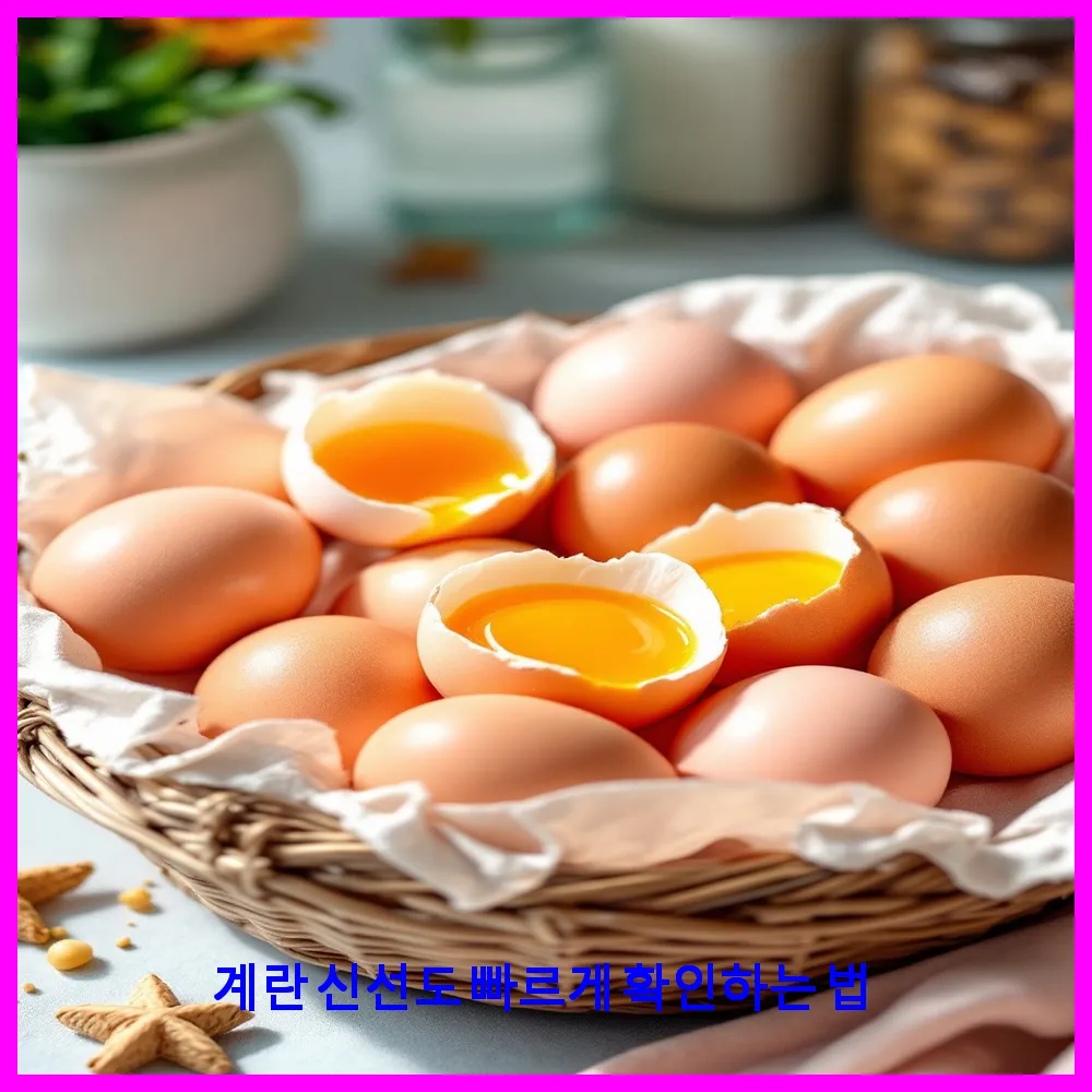 계란 신선도 빠르게 확인하는 법