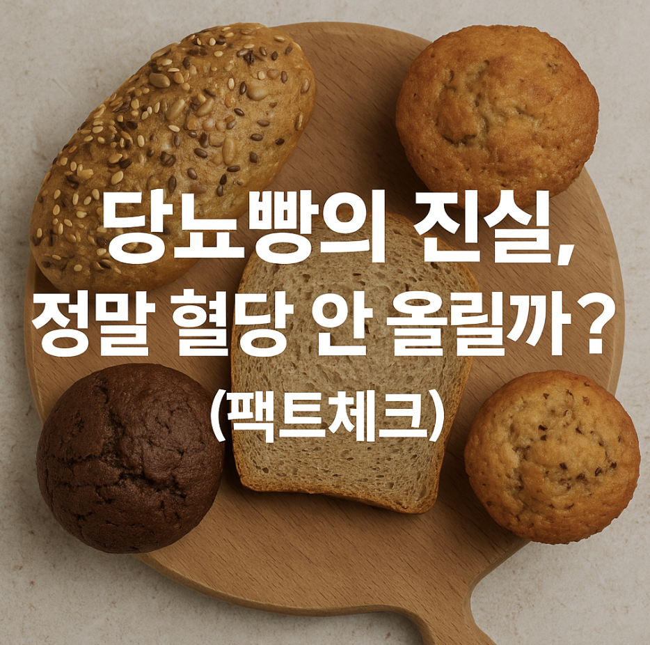 당뇨빵의 진실, 정말 혈당 안 올릴까? (팩트체크)