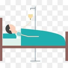 병원-침상에-누워-링게루를-꽂고-이불을-덮고-자고있는-환자