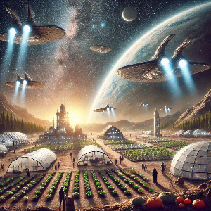 다른 행성으로 이주 한 인류