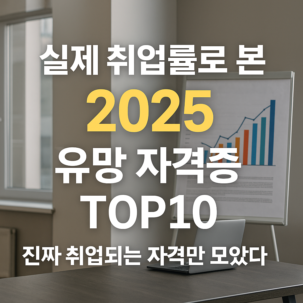 실제 취업률로 본 2025 유망 자격증 TOP10｜진짜 취업되는 자격만 모았다