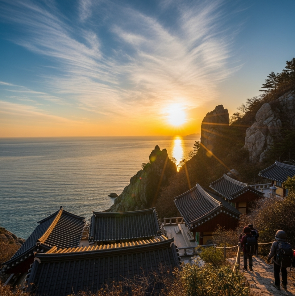 기암절벽 위 암자, 여수 향일암