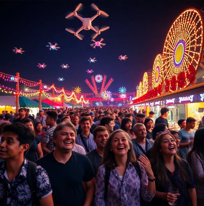 축제의 전반적인 분위기를 담은 이미지