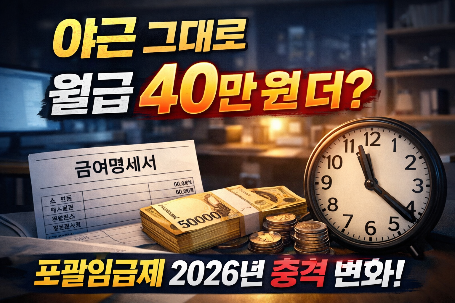 2026년 포괄임금제 개선
