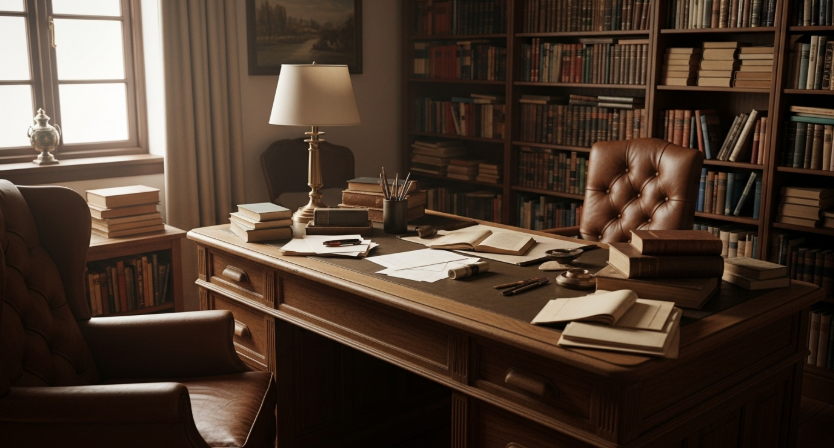 이솝 휠 향을 맡았을 때 떠오르는 이미지 : 할아버지의 서재