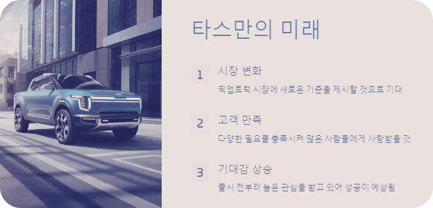 타스만의 미래