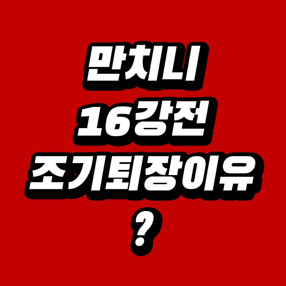 만치니 16강전 조기퇴장이유