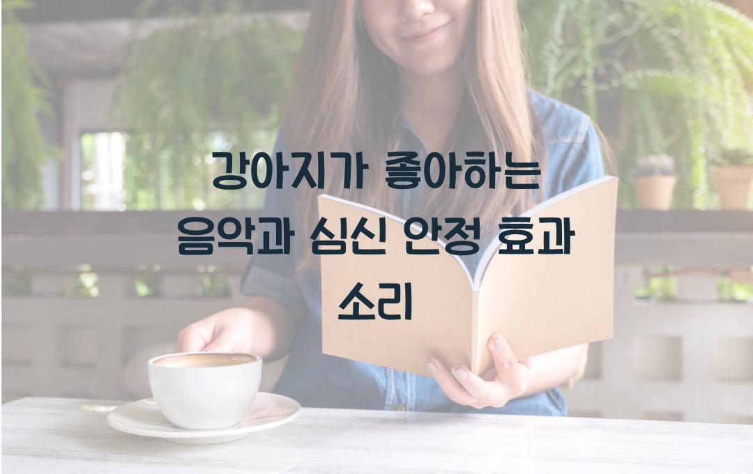 강아지가 좋아하는 음악, 반려견의 심신 안정에 효과적인 소리