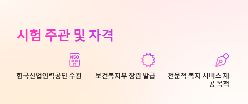 사회복지사 1급 시험주관