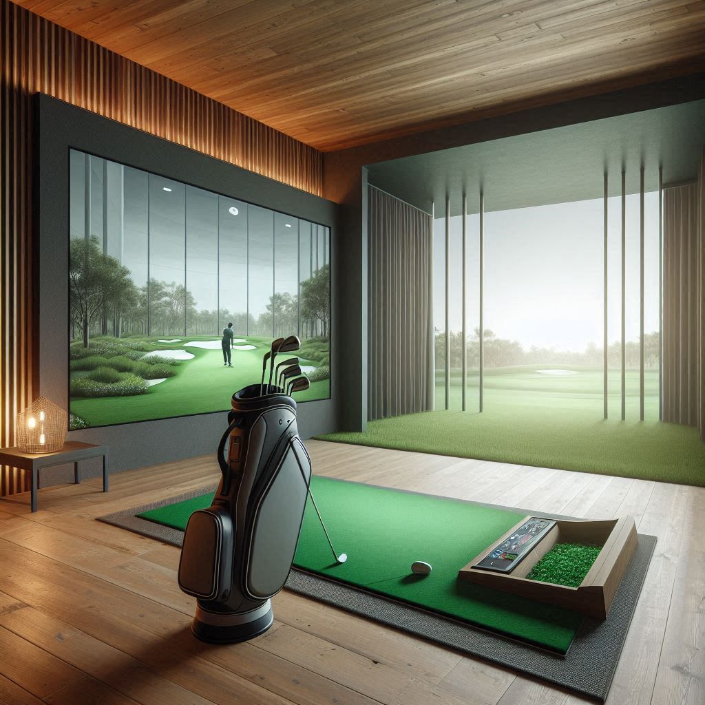 스크린골프장 배경