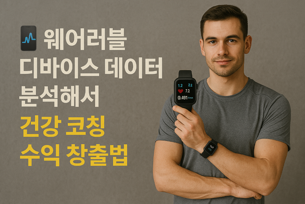 웨어러블 디바이스 데이터 분석해서 건강 코칭 수익 창출법