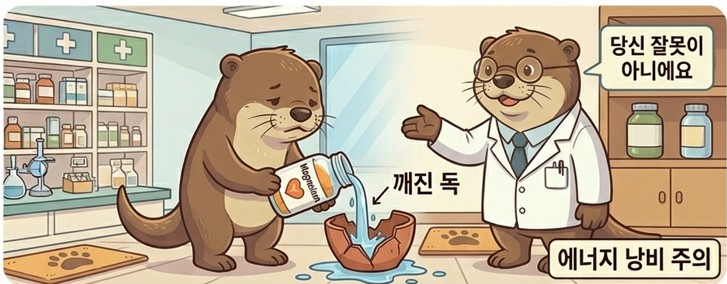 깨진독에 물붓는 슬픈 수달