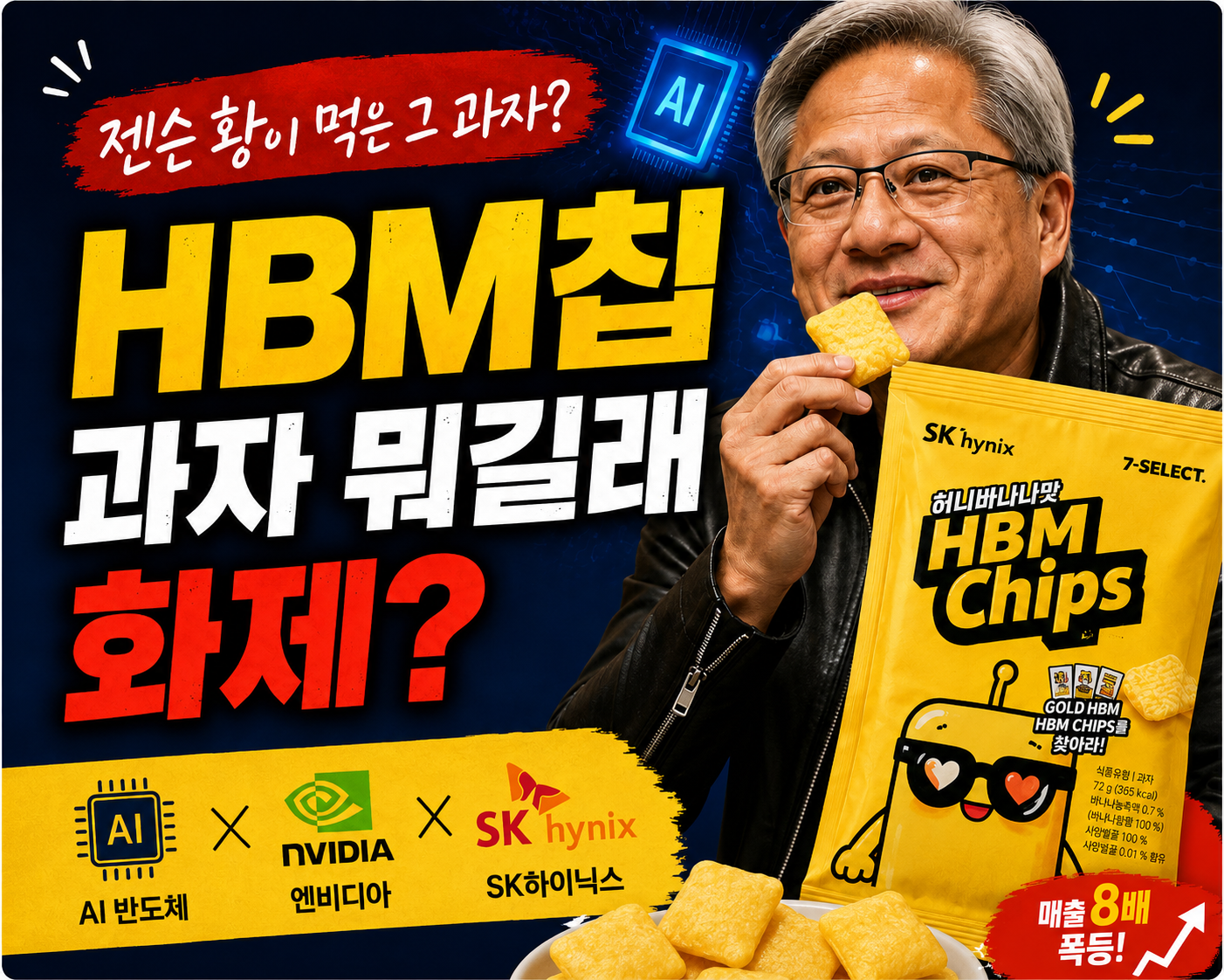 젠슨 황이 먹은 HBM칩 과자 뜻과 정체 설명 썸네일