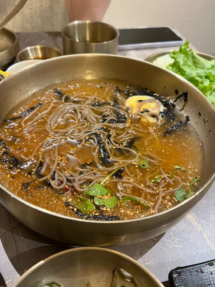 시원한 물막국수