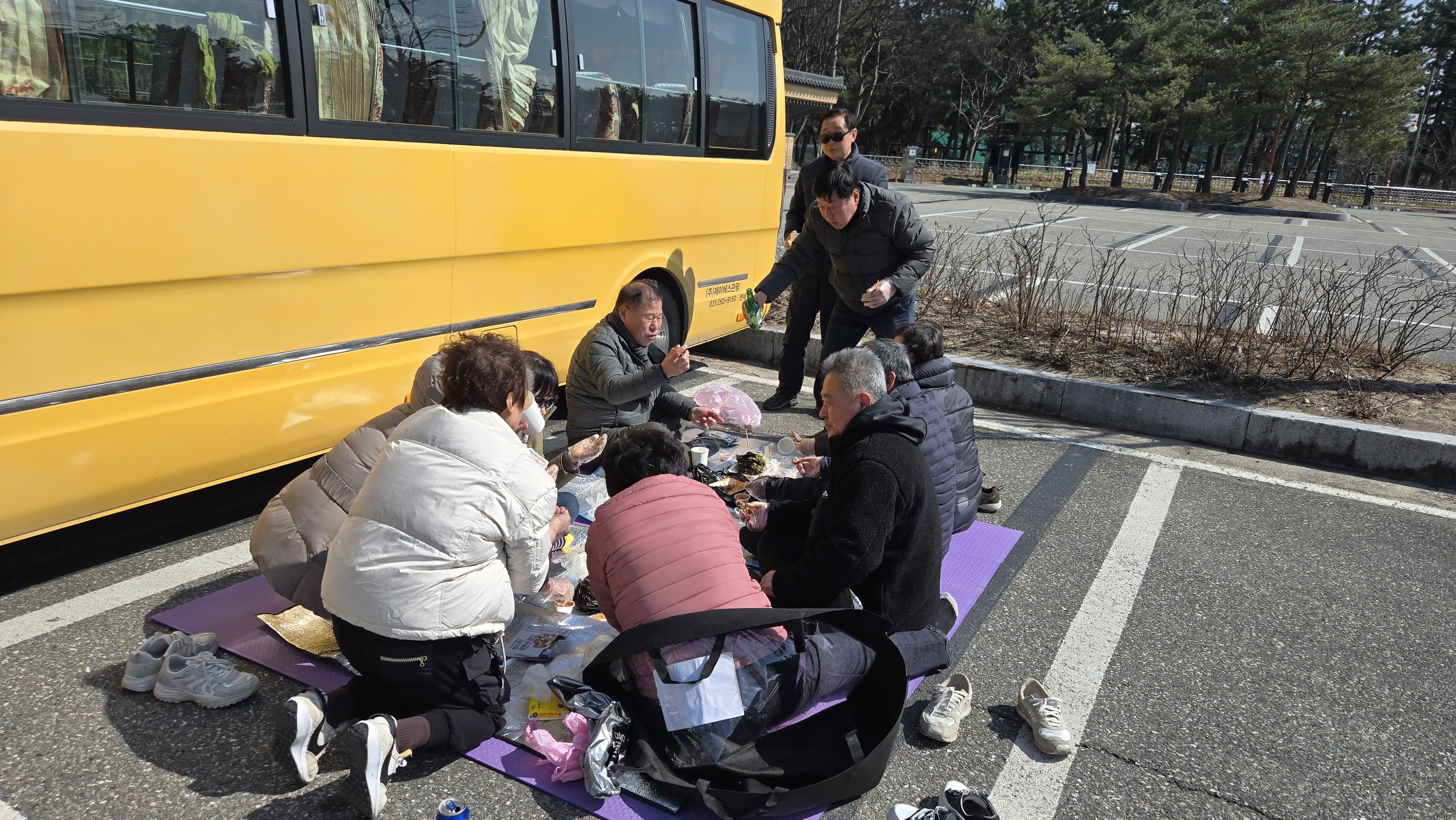 주문진 해수욕장에서의 잠깐 휴식