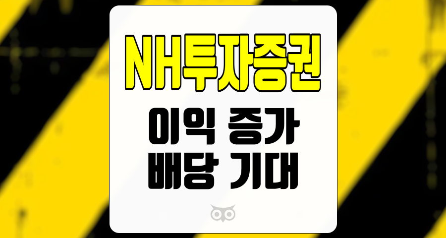 NH투자증권, 이익 증가와 배당 기대감으로 주목받는 투자처
