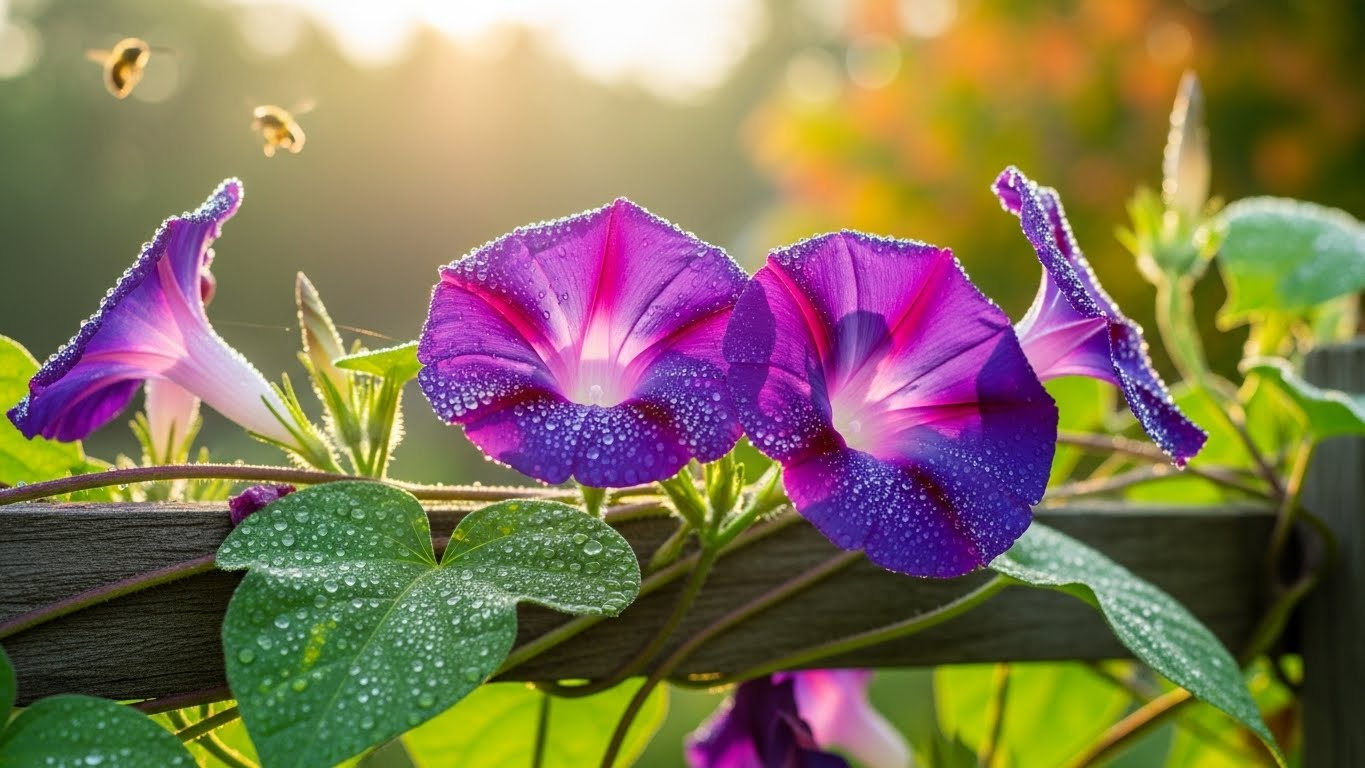 나팔꽃 꽃말: '덧없는 사랑'과 '기쁨'의 이중적인 매력 파헤치기