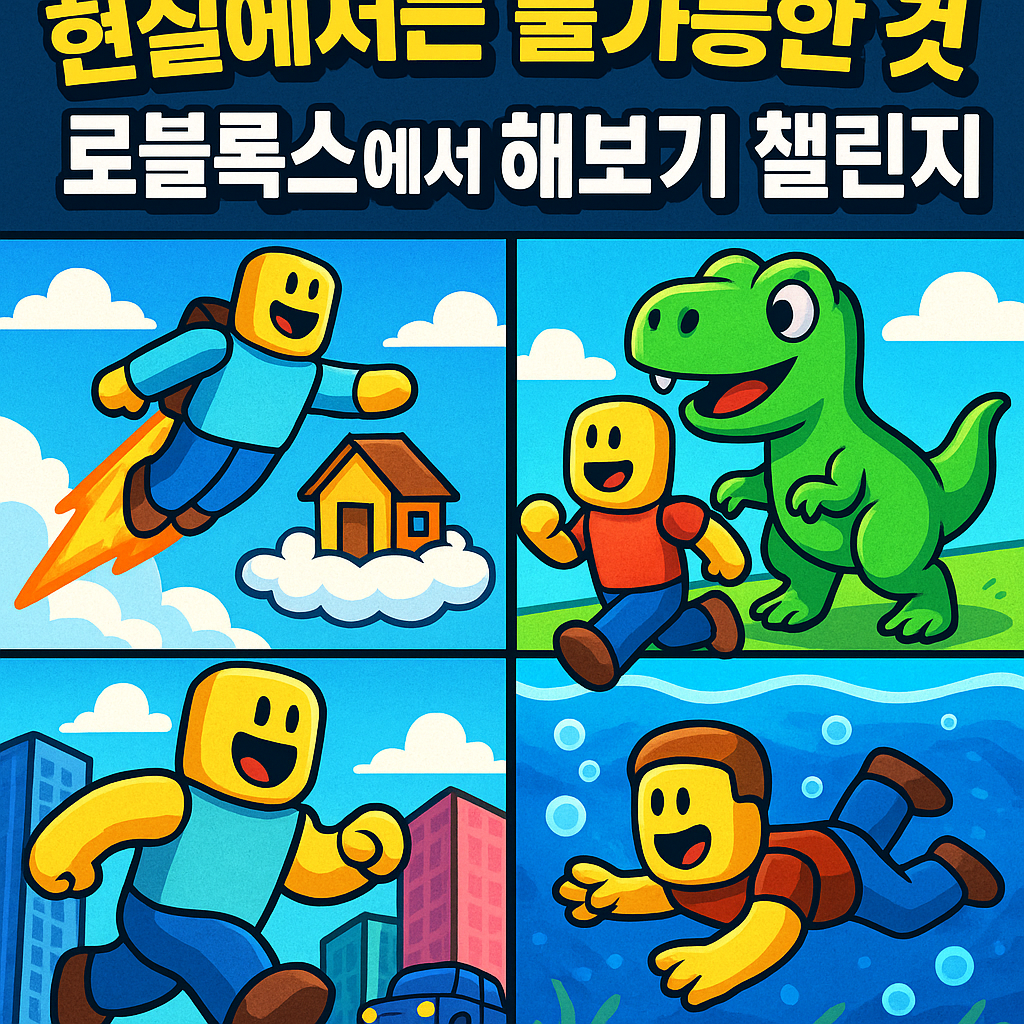 로블록스에서 해보기 챌린지 체험기