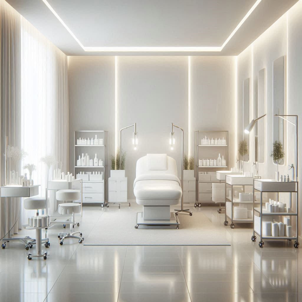 피부,체형관리 샵 배경