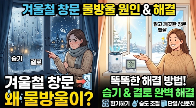 겨울철 창문 결로현상 예방법