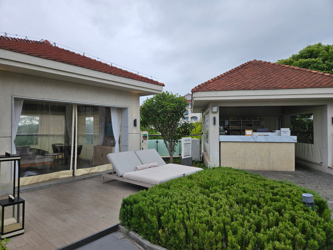 신라호텔 수영장 카바나