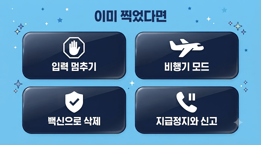 큐싱 피해 대처 순서