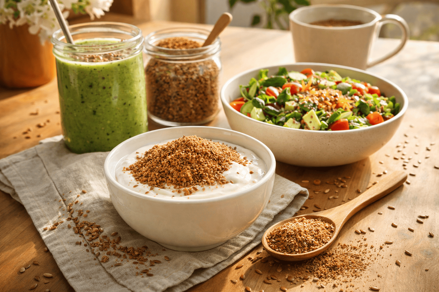 건강식으로서 아마씨 섭취법과 주의사항