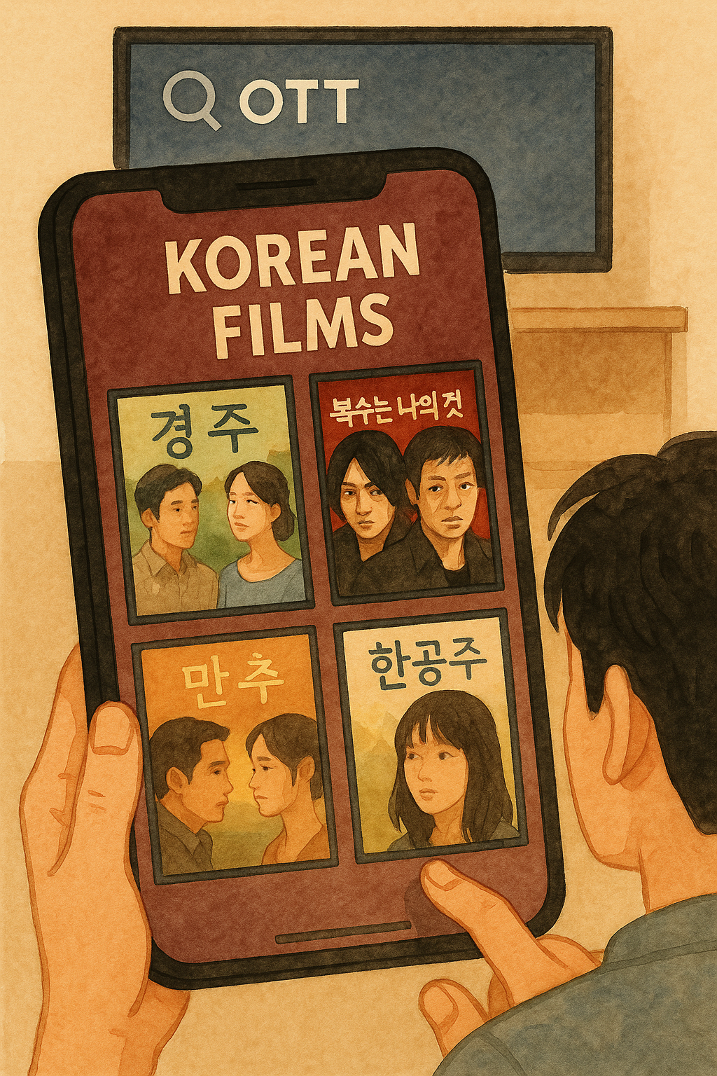 OTT에서 다시 뜨는 한국영화 관련 그림