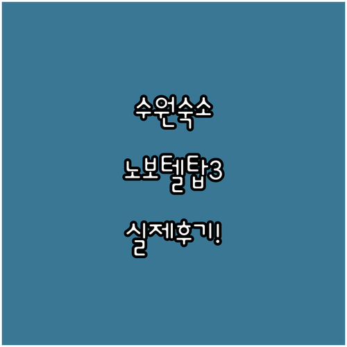 수원 숙소 추천 노보텔 라마다 이비스..