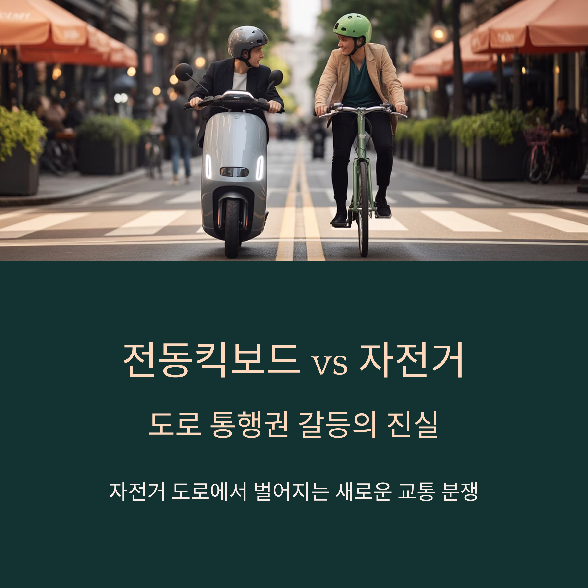 전동킥보드와 자전거 도로 통행권 갈등