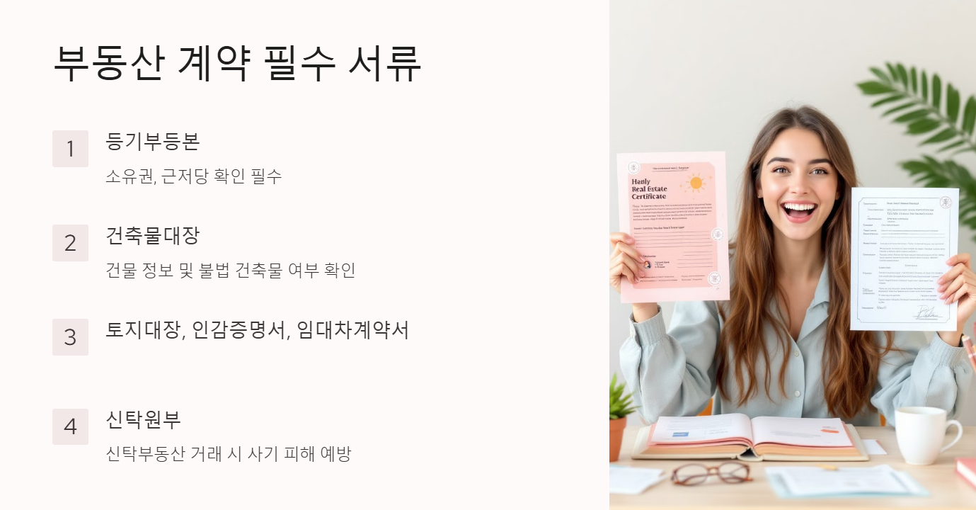 부동산 계약 필수 서류