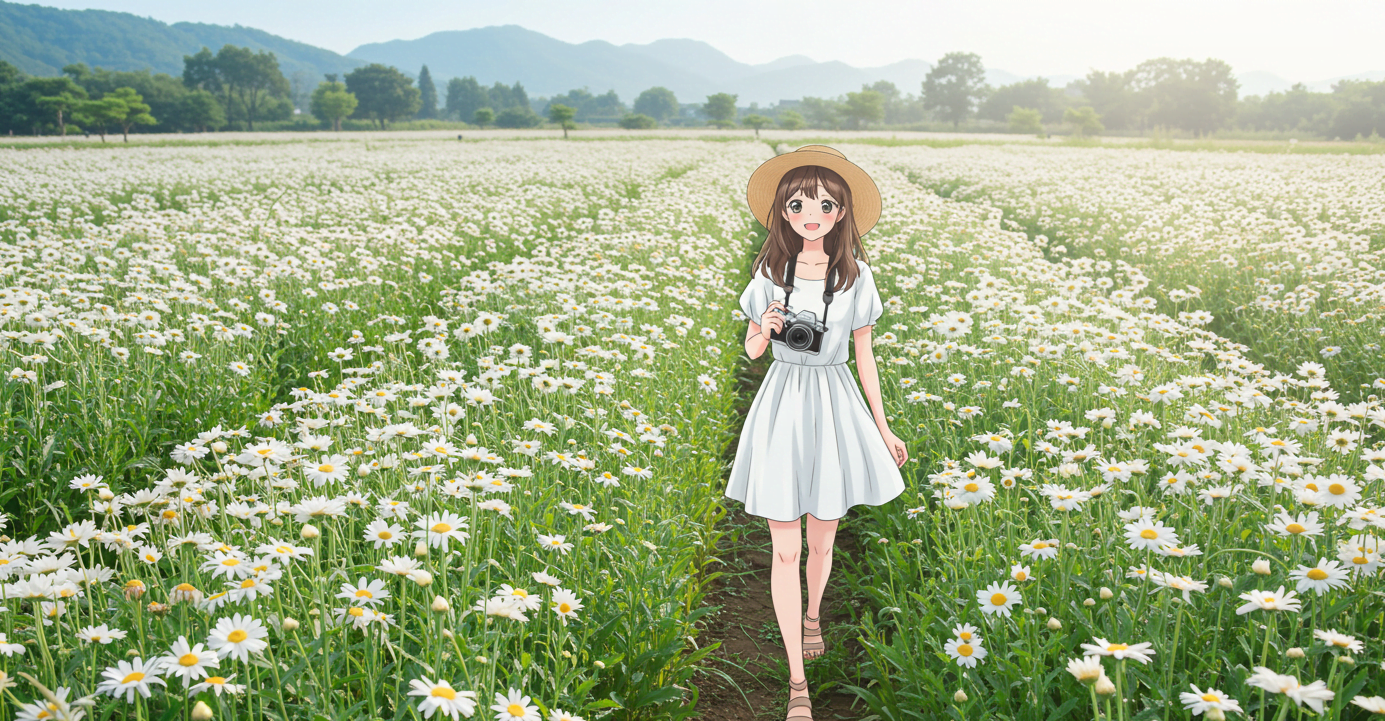 양산 통도사 샤스타데이지 명소|봄꽃 인생샷 여행지 추천